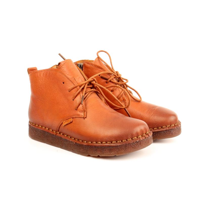 Chaussures Femme Bottines en Cuir, Couleur Camel / G028-66 / BEL CHOU'S