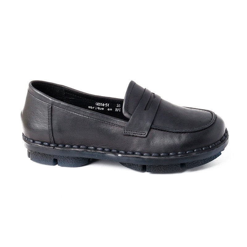 Chaussures Femme Pantoufles en Cuir, Couleur Noir / G0014-51 / BEL CHOU'S