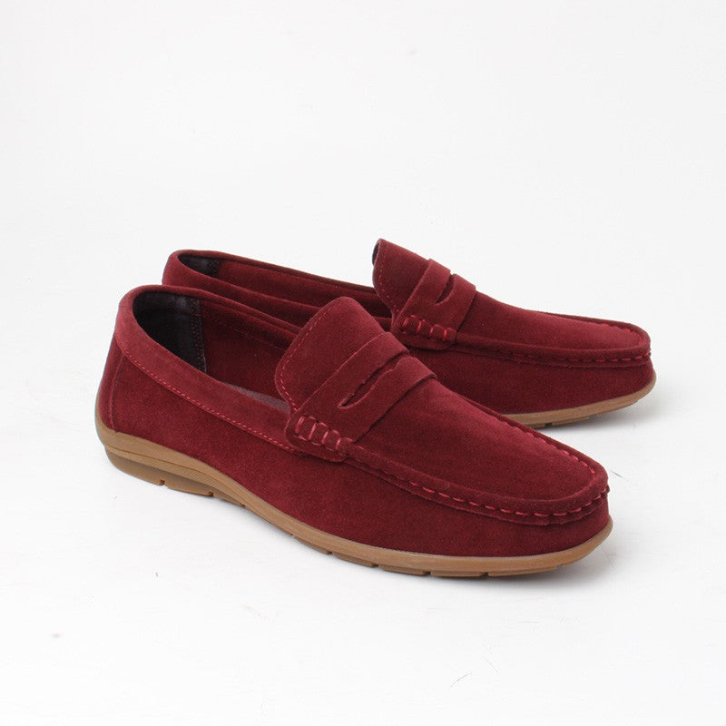 Chaussures Homme Mocassins & Drivers en Cuir, Couleur Rouge / M013-73 / BEL CHOU'S