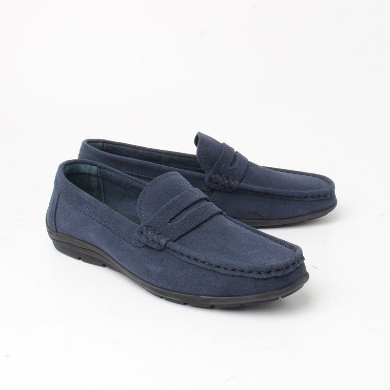 Chaussures Homme Mocassins & Drivers en Cuir, Couleur Bleu Marine / M013-84 / BEL CHOU'S
