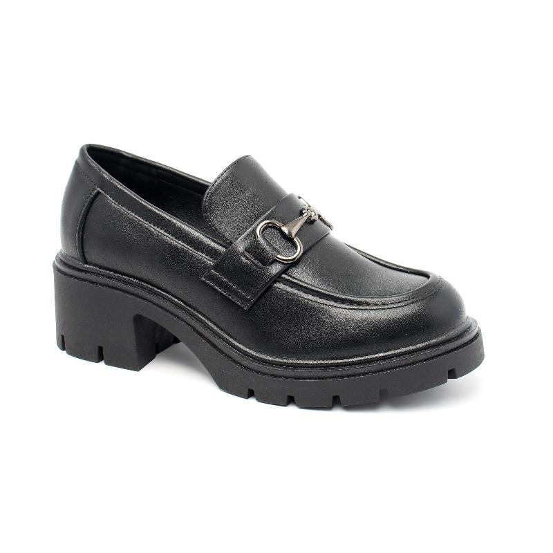 Chaussures Femme Derbies, Couleur Noir / J002-51 / MINIA