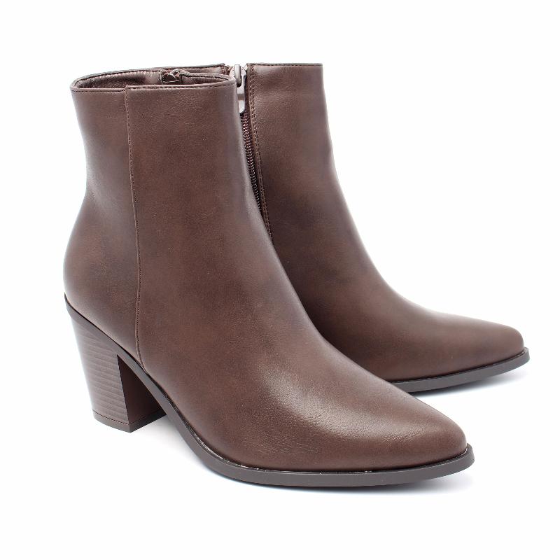 Chaussures Femme Bottines, Couleur Marron / J111-62 / MINIA
