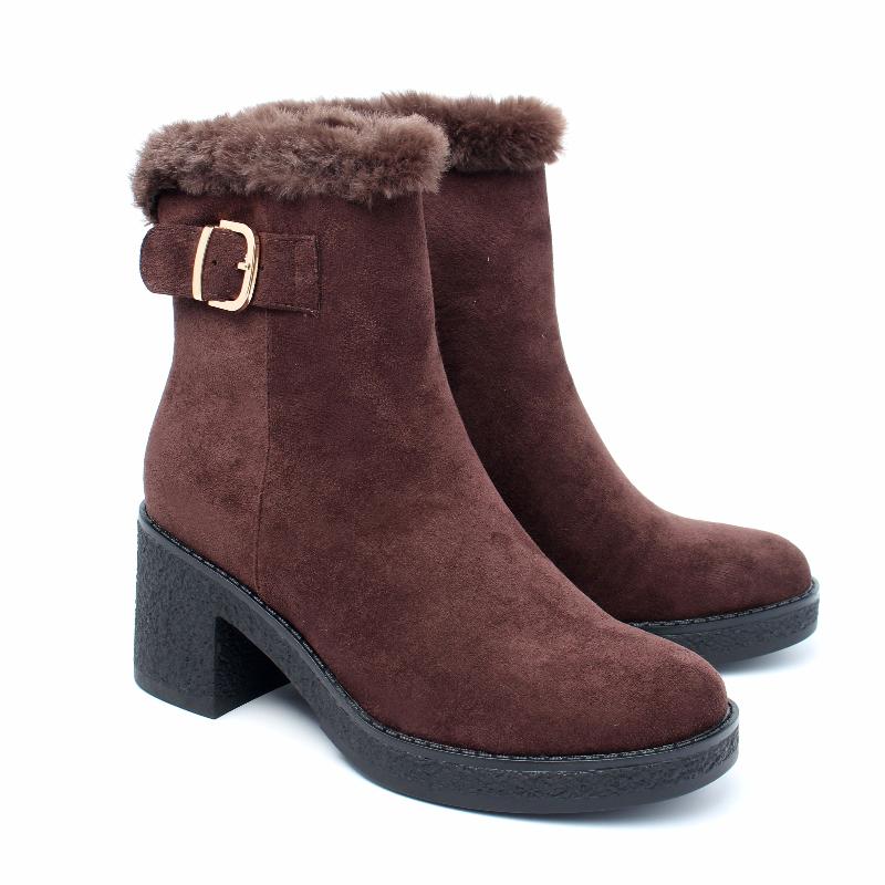 Chaussures Femme Bottines, Couleur Marron / J112-62 / MINIA
