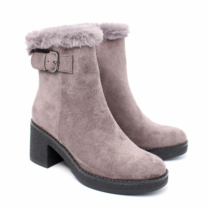 Chaussures Femme Bottines, Couleur Gris / J112-68 / MINIA