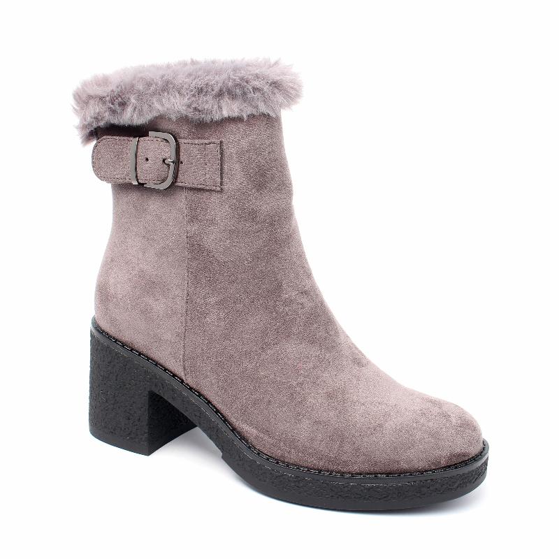 Chaussures Femme Bottines, Couleur Gris / J112-68 / MINIA