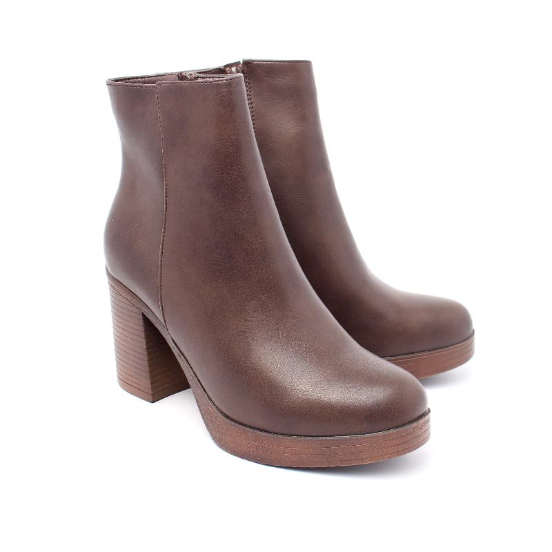 Chaussures Femme Bottines, Couleur Marron / J114-62 / MINIA