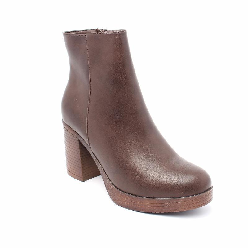 Chaussures Femme Bottines, Couleur Marron / J114-62 / MINIA