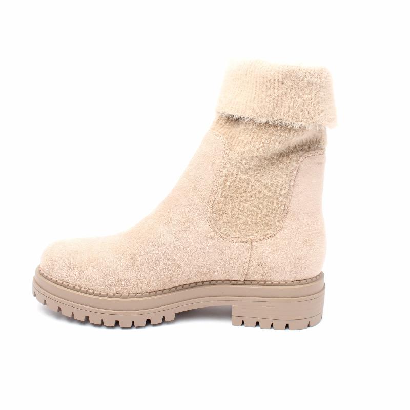 Chaussures Femme Bottines, Couleur Beige / J115-61 / MINIA