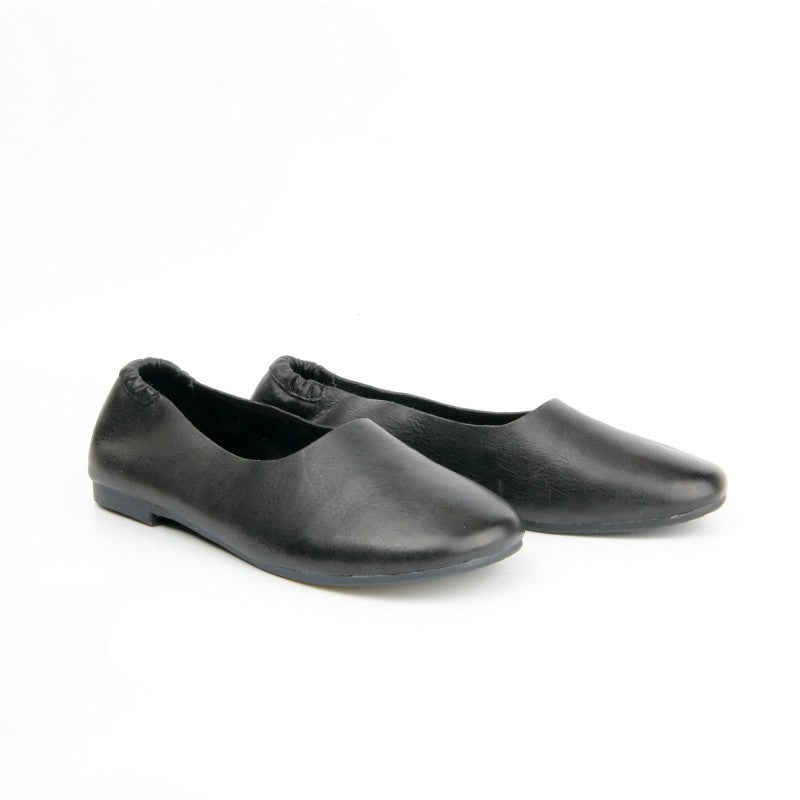 Chaussures Femme Pantoufles en Cuir, Couleur Noir / G0010-51 / BEL CHOU'S