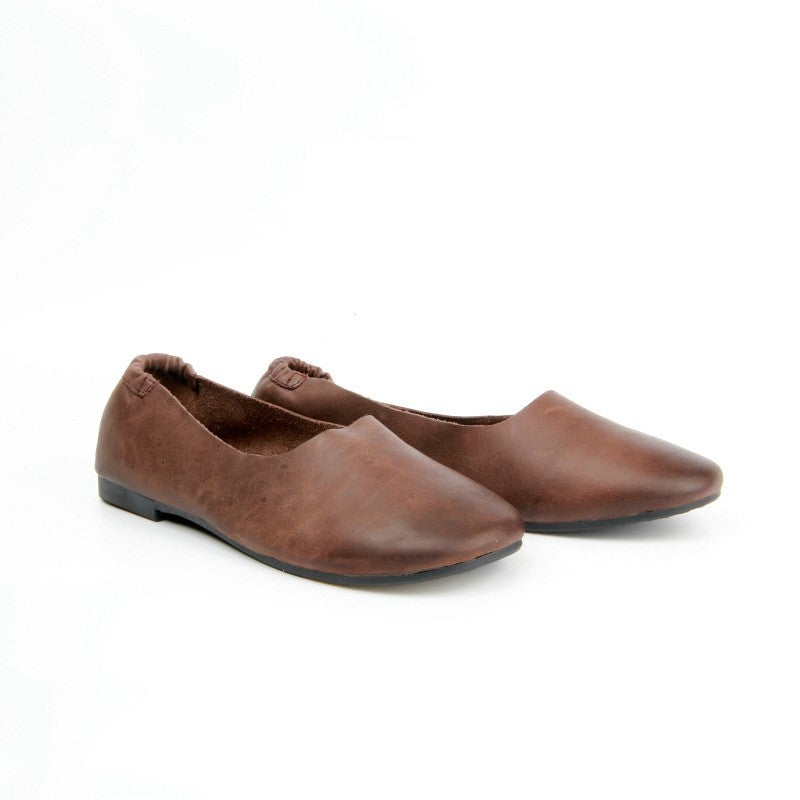 Chaussures Femme Pantoufles en Cuir, Couleur Marron / G0010-62 / BEL CHOU'S