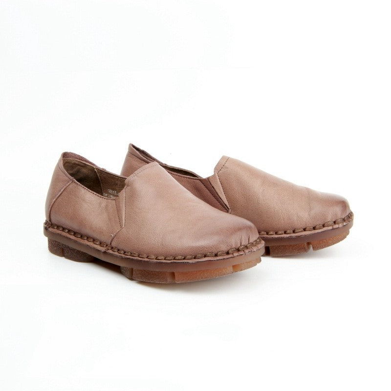 Chaussures Femme Pantoufles en Cuir, Couleur Gris / G0013-68 / BEL CHOU'S