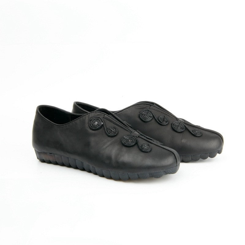 Chaussures Femme Pantoufles en Cuir, Couleur Noir / G0015-51 / BEL CHOU'S