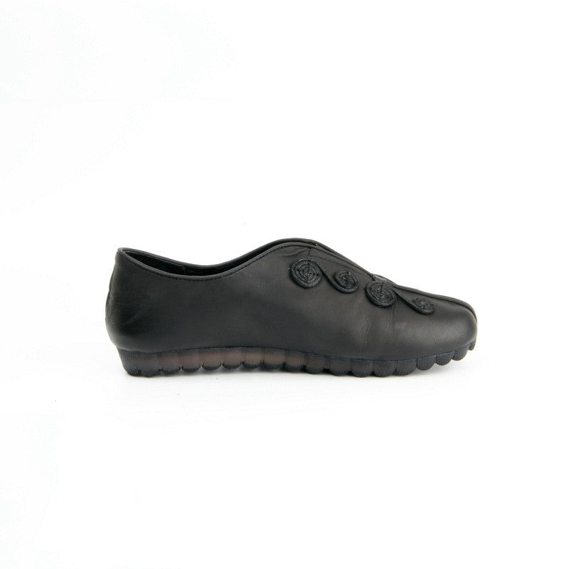 Chaussures Femme Pantoufles en Cuir, Couleur Noir / G0015-51 / BEL CHOU'S
