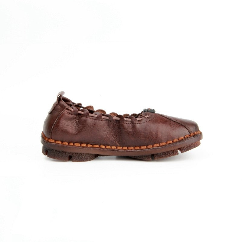 Chaussures Femme Pantoufles en Cuir, Couleur Marron / G0016-62 / BEL CHOU'S