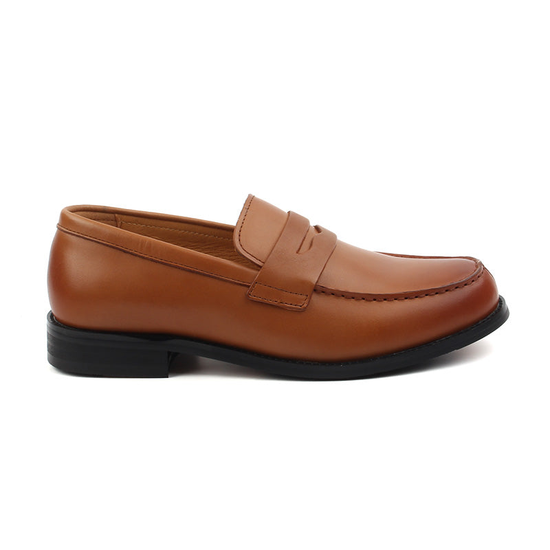 Chaussures Homme Mocassins en Cuir, Couleur Marron C1001-65