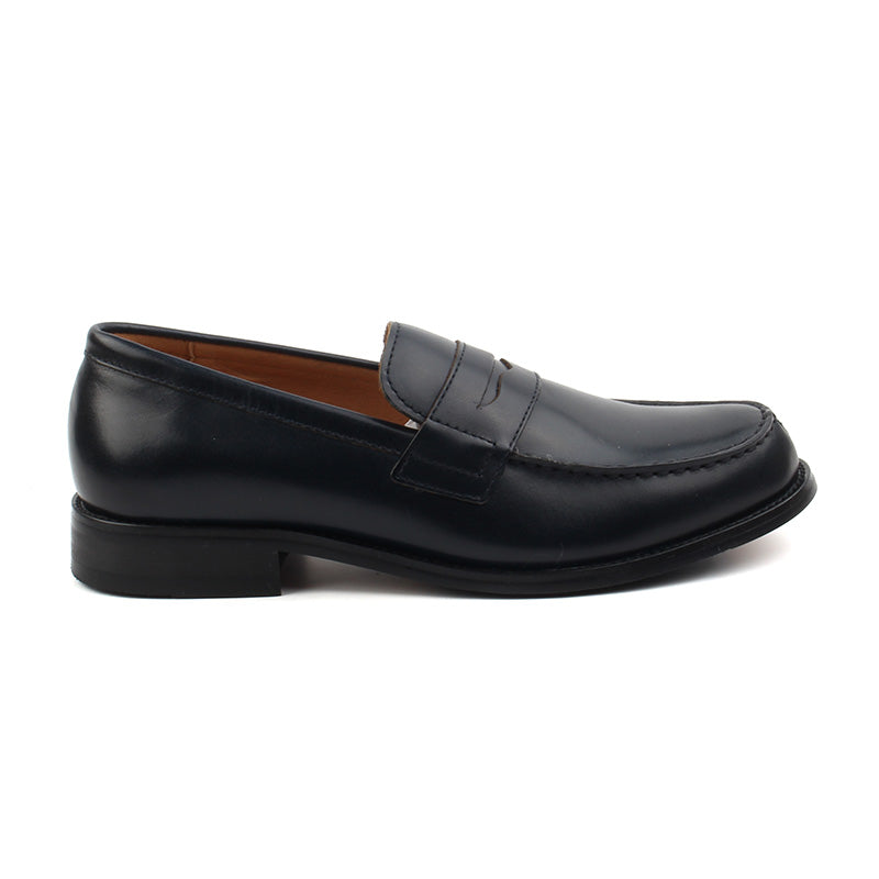 Chaussures Homme Mocassins en Cuir, Couleur Bleu Marine / C1001-84 / BEL CHOU'S