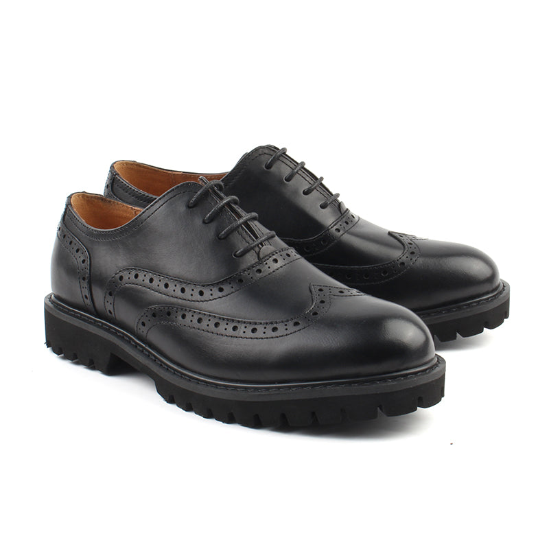 Chaussures Homme Richelieu en Cuir, Couleur Noir / C1301-51 / BEL CHOU'S