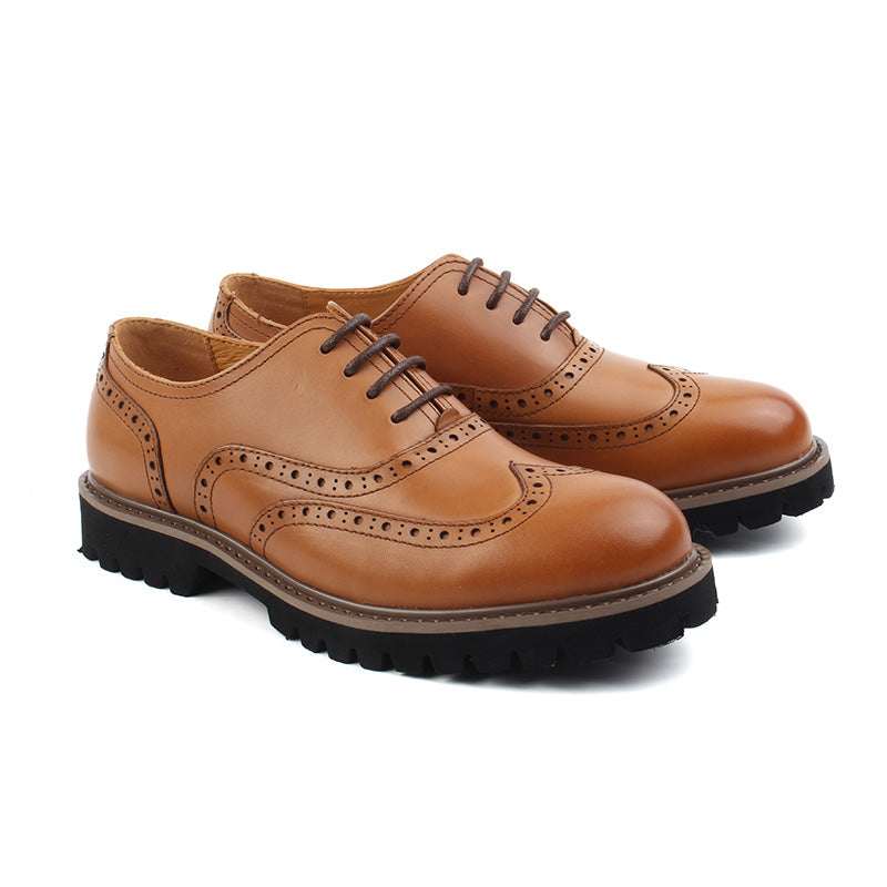 Chaussures Homme Richelieu en Cuir, Couleur Marron / C1301-65 / BEL CHOU'S