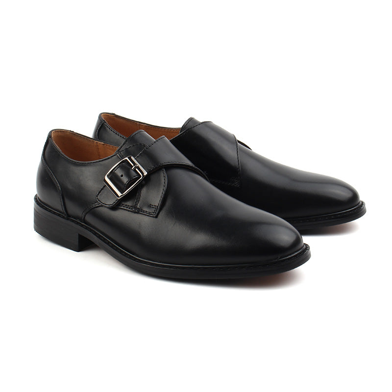 Chaussures Homme Monks / Boucles en Cuir, Couleur Noir / C2401-51 / BEL CHOU'S