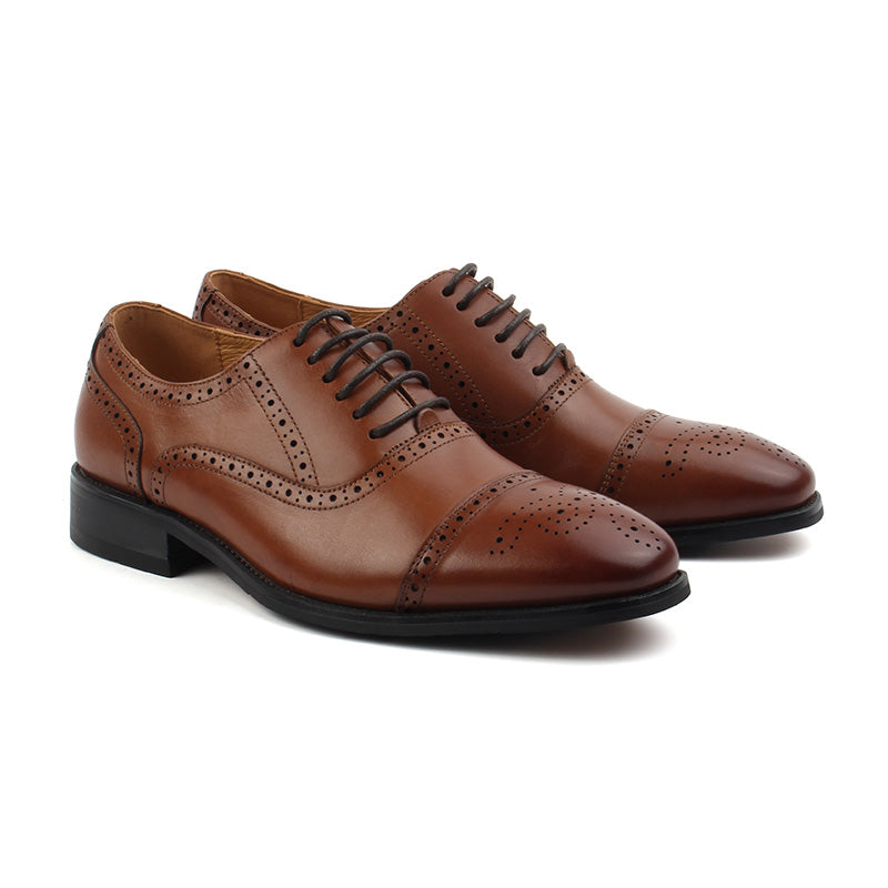 Chaussures Homme Richelieu en Cuir, Couleur Marron / C2601-65 / BEL CHOU'S