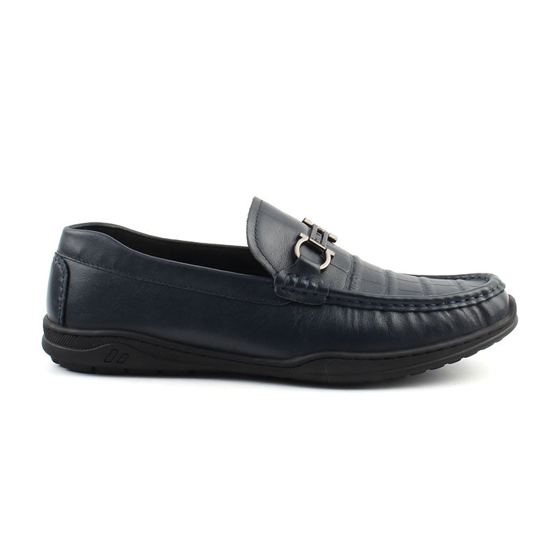 Chaussures Homme Mocassins en Cuir, Couleur Bleu Marine / C3701-84 / BEL CHOU'S