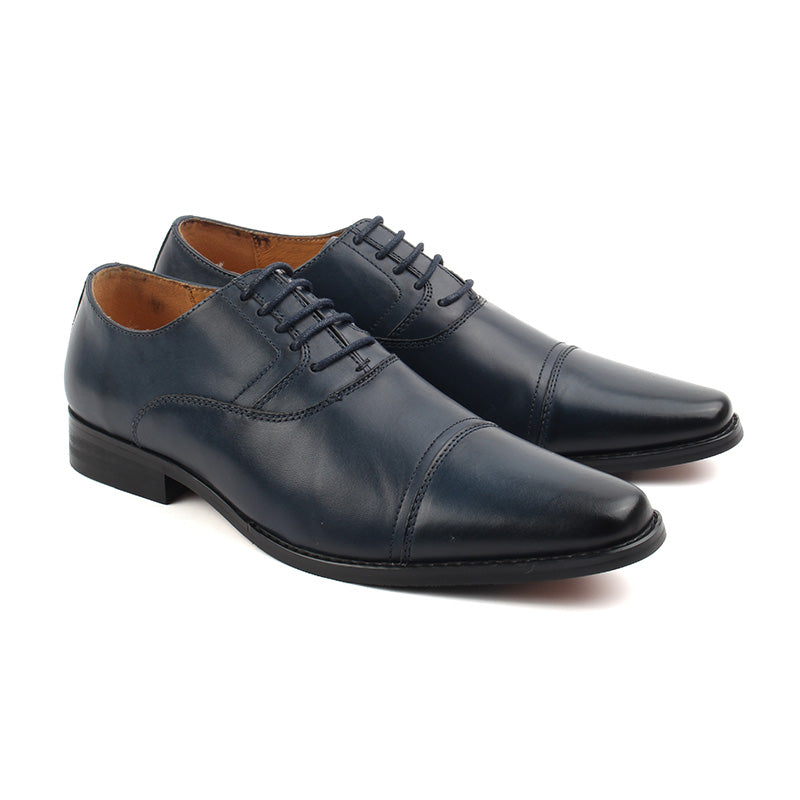 Chaussures Homme Richelieu en Cuir, Couleur Bleu Marine / C4001-84 / BEL CHOU'S