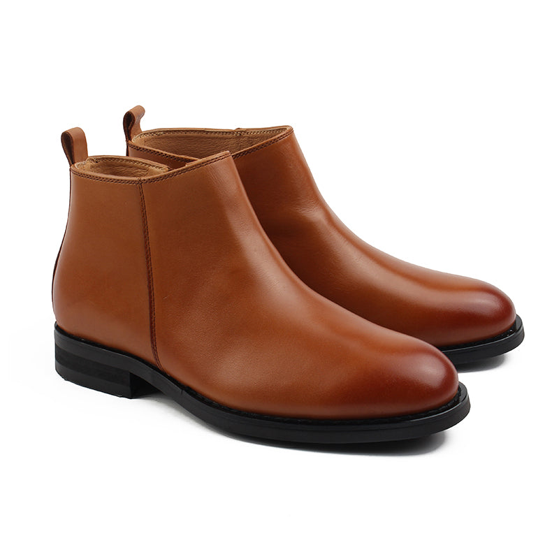 Chaussures Homme Bottines en Cuir, Couleur Marron / D2011-65 / BEL CHOU'S