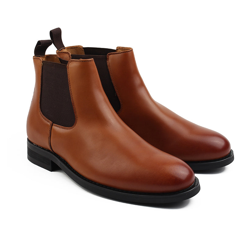 Chaussures Homme Bottines en Cuir, Couleur Marron / D2012-65 / BEL CHOU'S