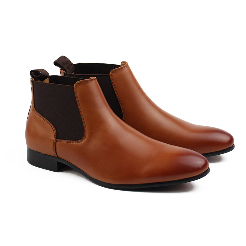 Chaussures Homme Bottines en Cuir, Couleur Marron / D2013-65 / BEL CHOU'S
