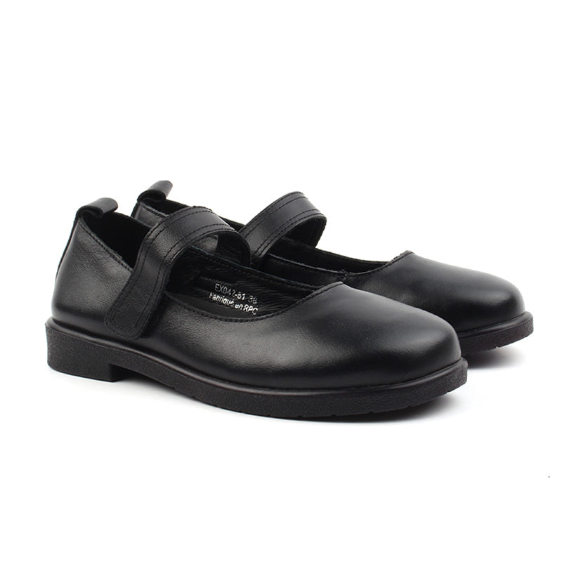Chaussures Femme Ballerines en Cuir, Couleur Noir / EX042-51 / BEL CHOU'S