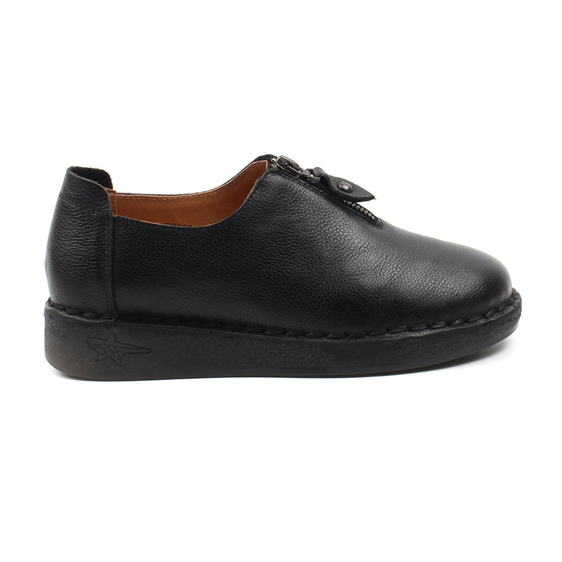 Chaussures Femme Pantoufles en Cuir, Couleur Noir / EX052-51 / BEL CHOU'S