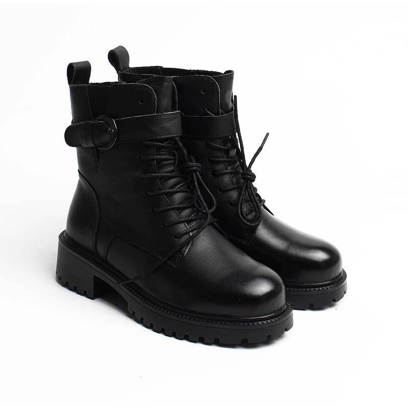 Chaussures Femme Bottines en Cuir, Couleur Noir / EX113-51 / BEL CHOU'S