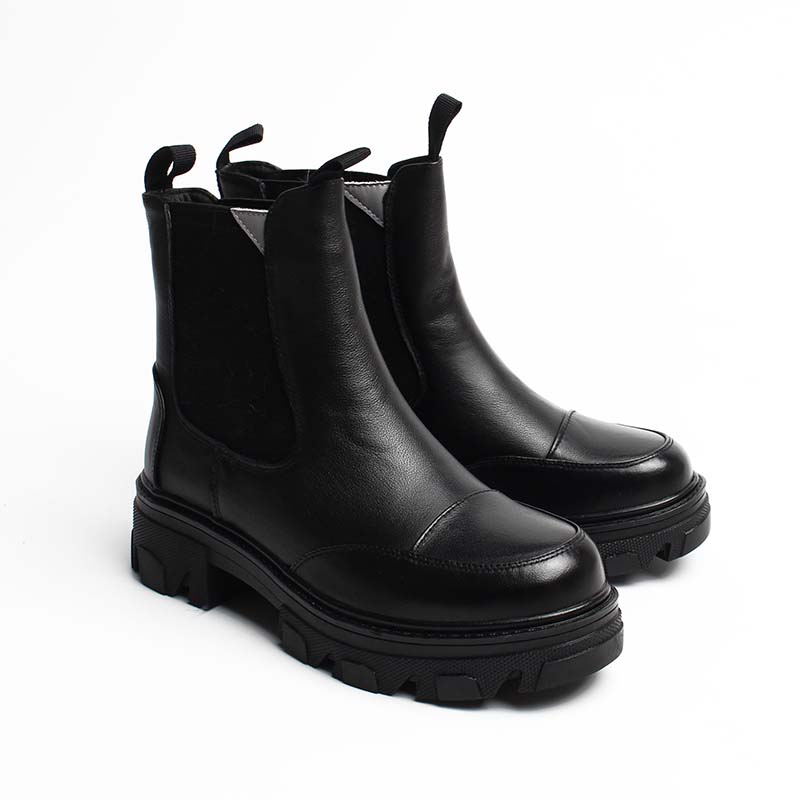 Chaussures Femme Bottines en Cuir, Couleur Noir / EX114-51 / BEL CHOU'S