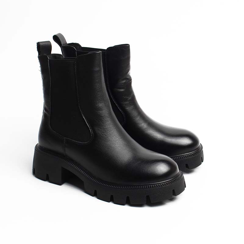 Chaussures Femme Bottines en Cuir, Couleur Noir / EX115-51 / BEL CHOU'S