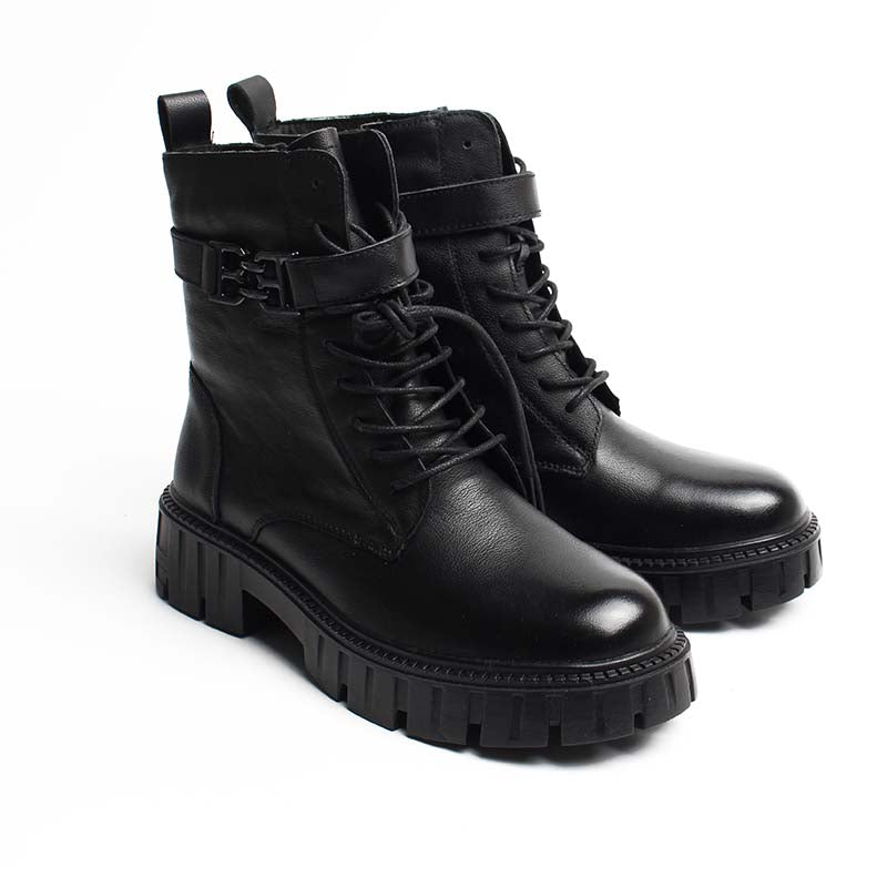 Chaussures Femme Bottines en Cuir, Couleur Noir / EX116-51 / BEL CHOU'S