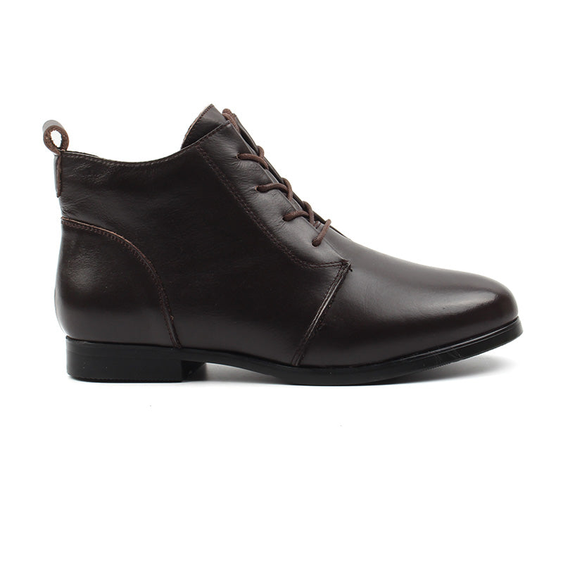 Chaussures Femme Bottines en Cuir, Couleur Marron / EX118-63 / BEL CHOU'S