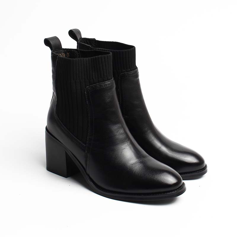 Chaussures Femme Bottines en Cuir, Couleur Noir / EX119-51 / BEL CHOU'S