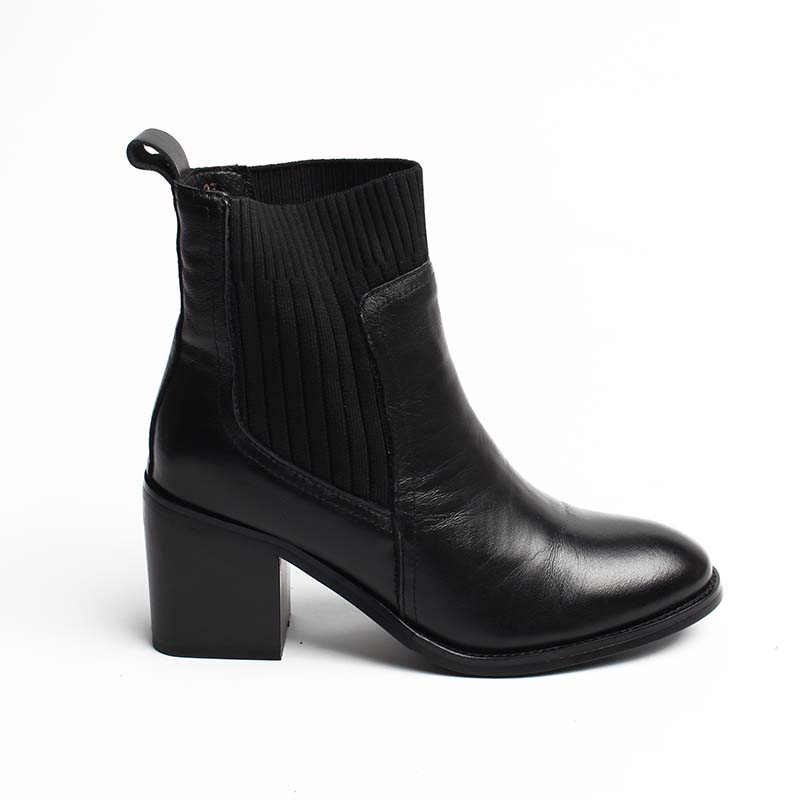 Chaussures Femme Bottines en Cuir, Couleur Noir / EX119-51 / BEL CHOU'S