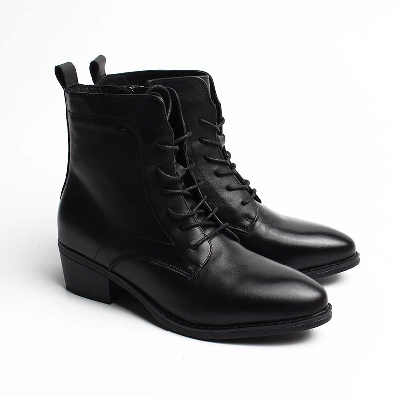 Chaussures Femme Bottines en Cuir, Couleur Noir / EX120-51 / BEL CHOU'S