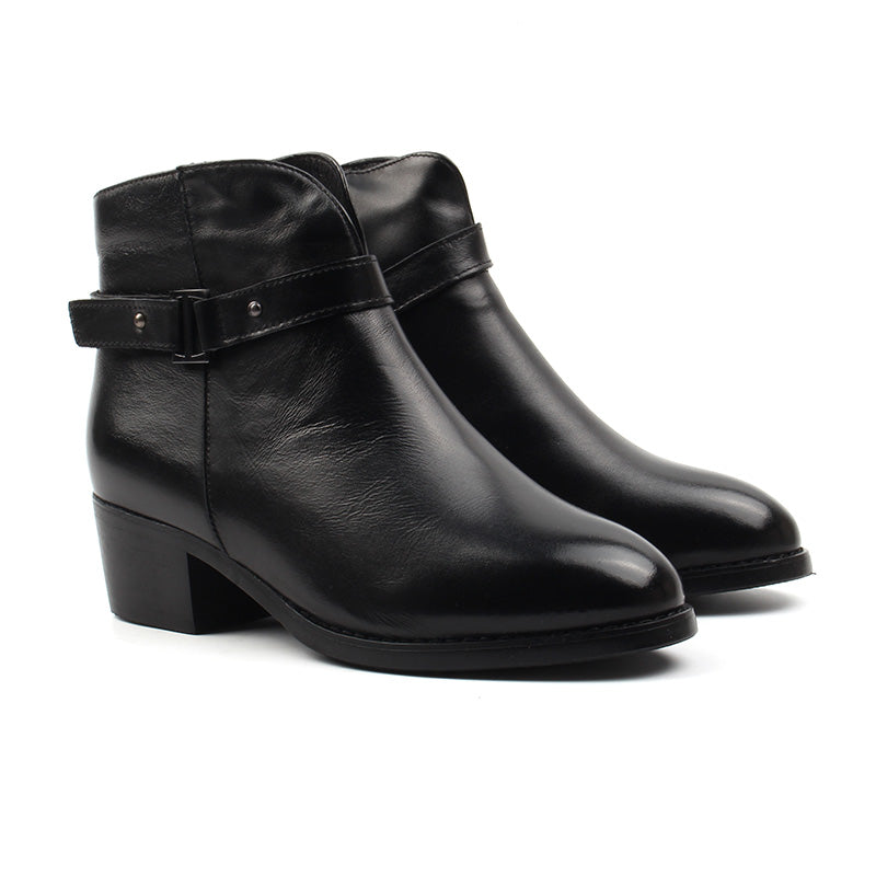 Chaussures Femme Bottines en Cuir, Couleur Noir / EX126-51 / BEL CHOU'S
