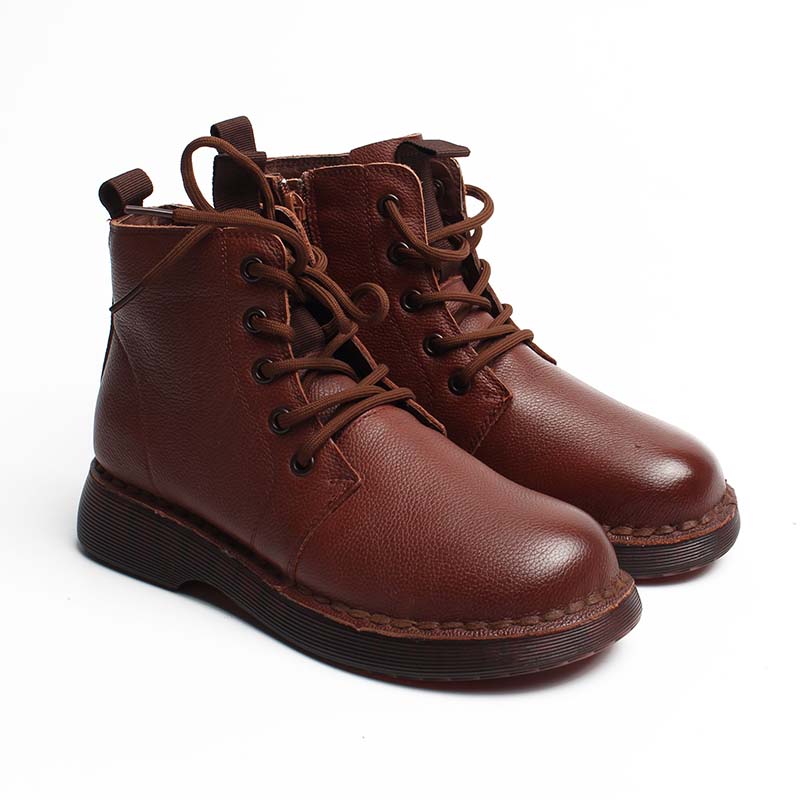 Chaussures Femme Bottines en Cuir, Couleur Marron / EX152-62 / BEL CHOU'S