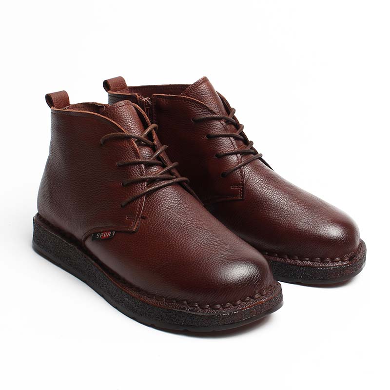 Chaussures Femme Bottines en Cuir, Couleur Marron / EX153-62 / BEL CHOU'S