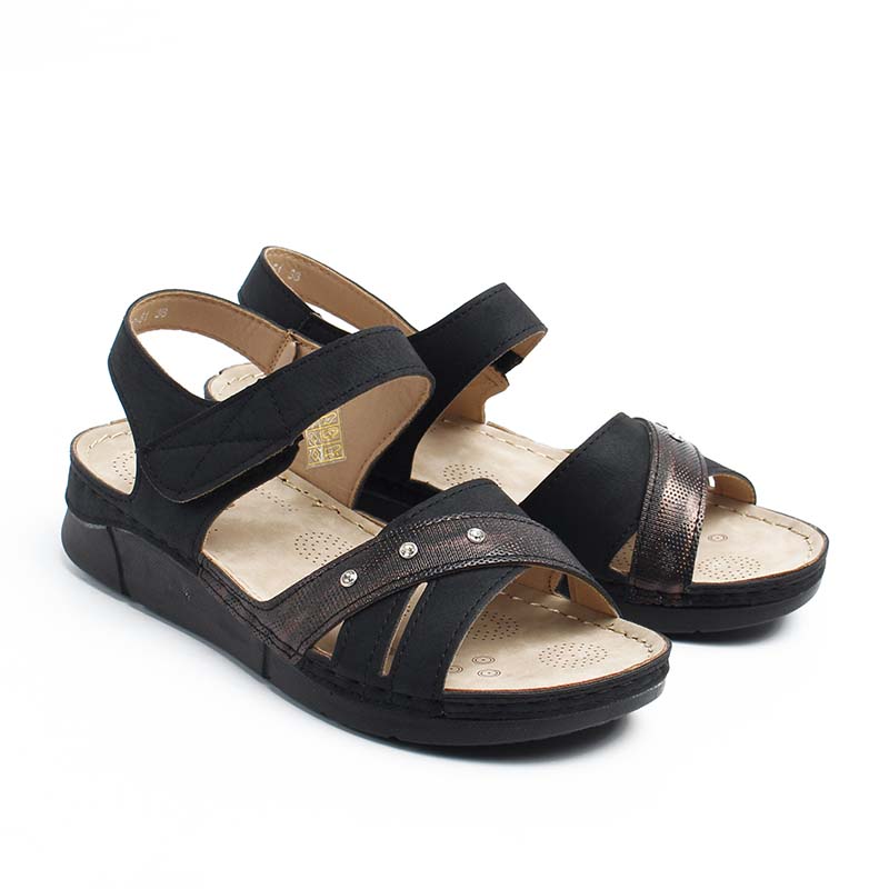 Chaussures Femme Sandales, Couleur Noir / F020-51 / MINIA