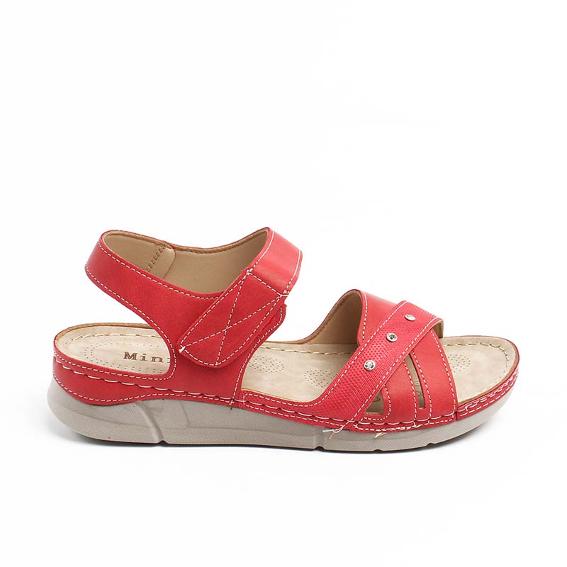 Chaussures Femme Sandales, Couleur Rouge / F020-73 / MINIA