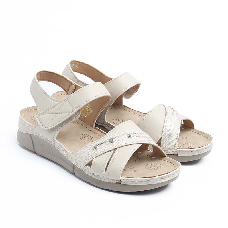 Chaussures Femme Sandales, Couleur Blanc / F020-99 / MINIA
