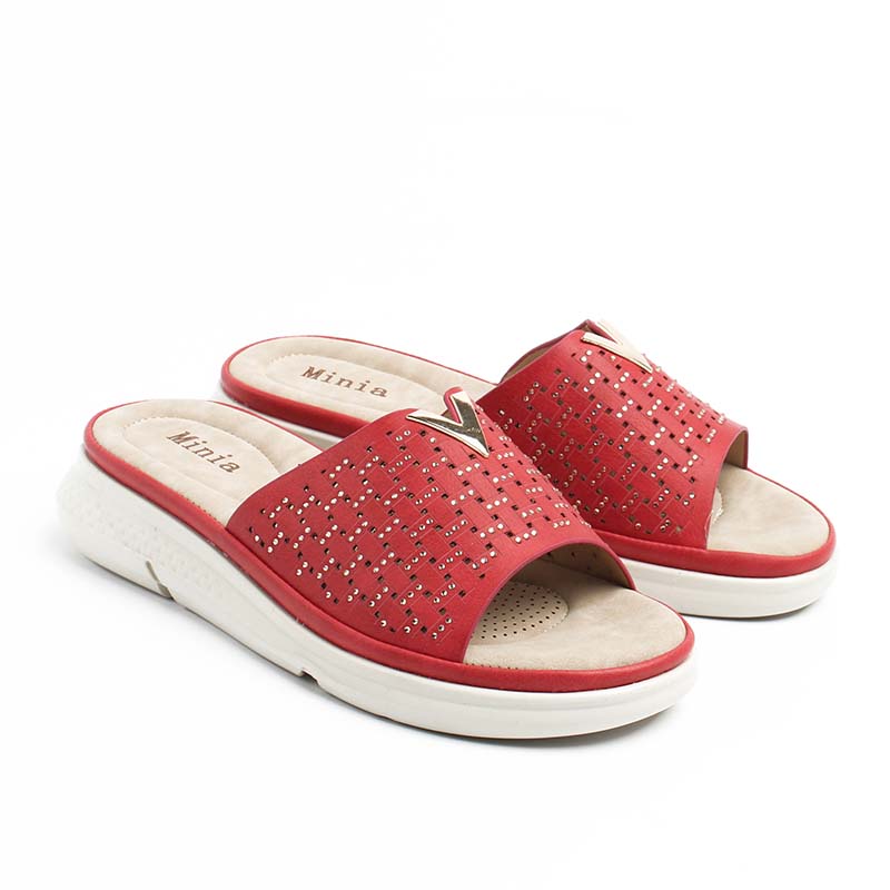 Chaussures Femme Sandales, Couleur Rouge / F021-73 / MINIA