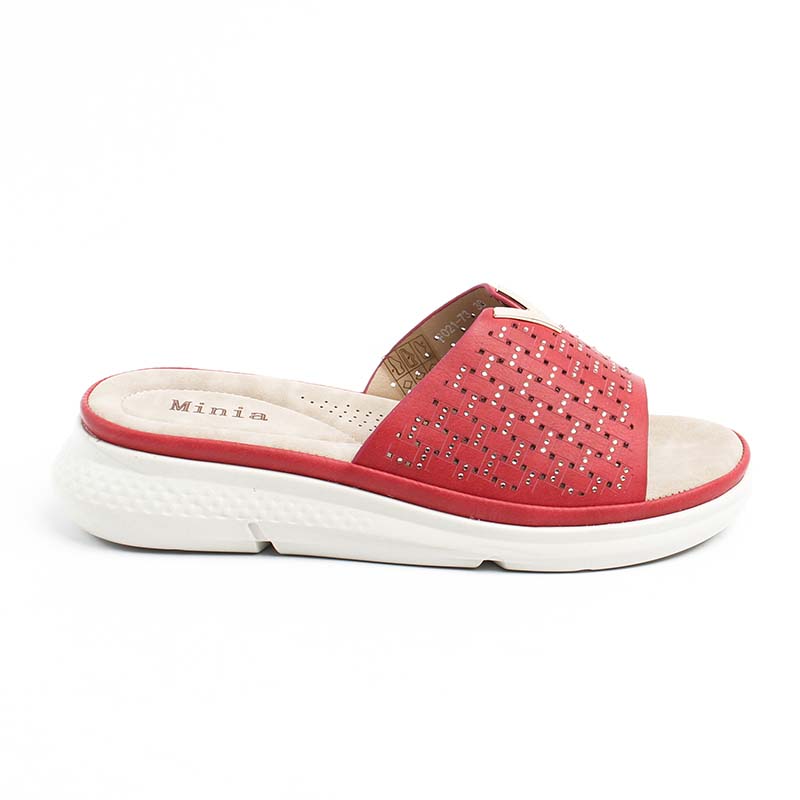Chaussures Femme Sandales, Couleur Rouge / F021-73 / MINIA