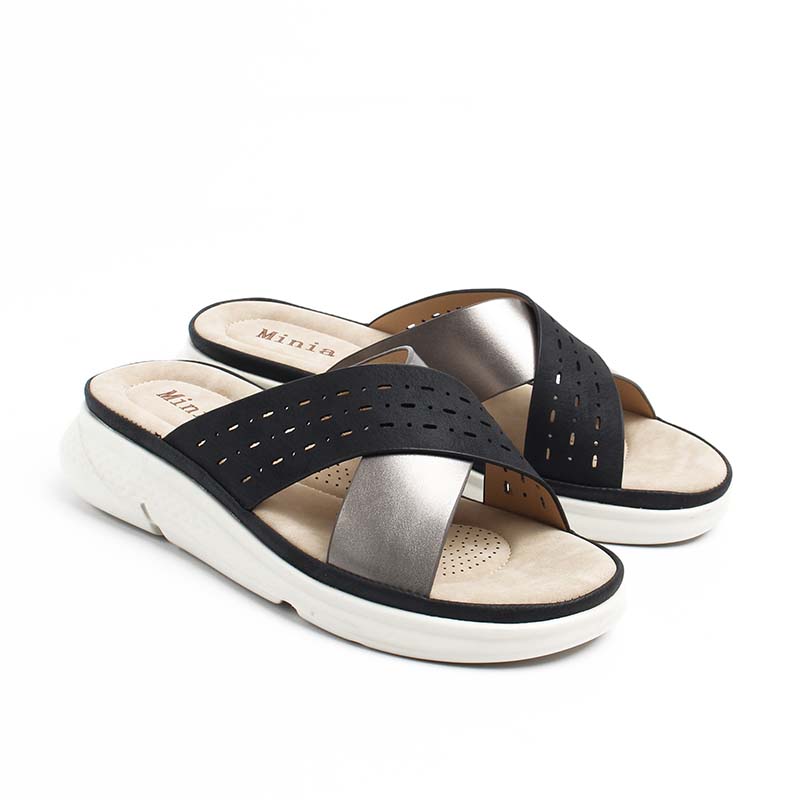 Chaussures Femme Sandales, Couleur Noir / F022-51 / MINIA