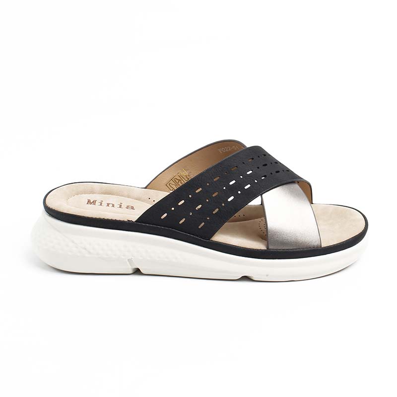 Chaussures Femme Sandales, Couleur Noir / F022-51 / MINIA