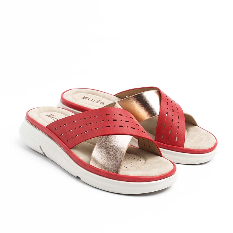 Chaussures Femme Sandales, Couleur Rouge / F022-73 / MINIA